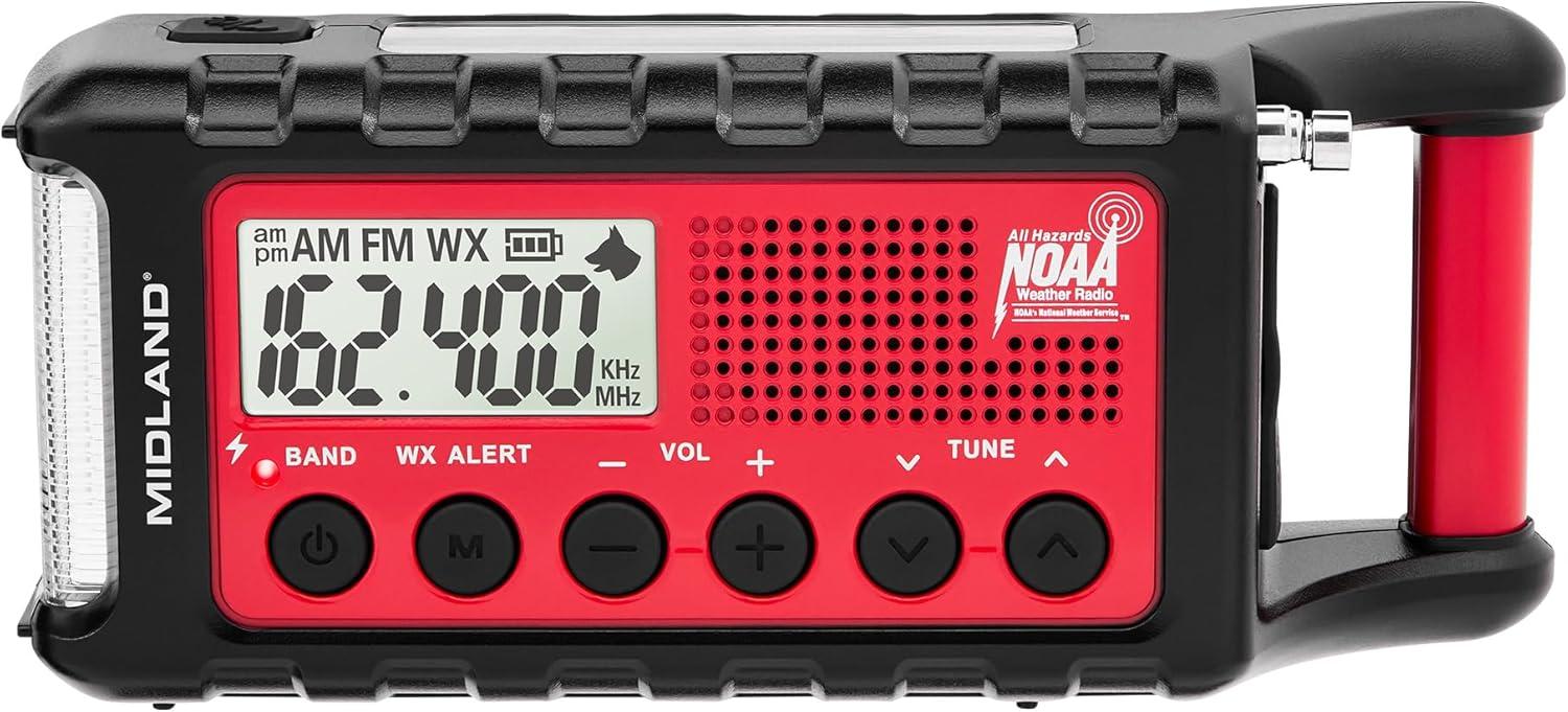 Portable NOAA Radio: Solar/Hand Crank Power Compared