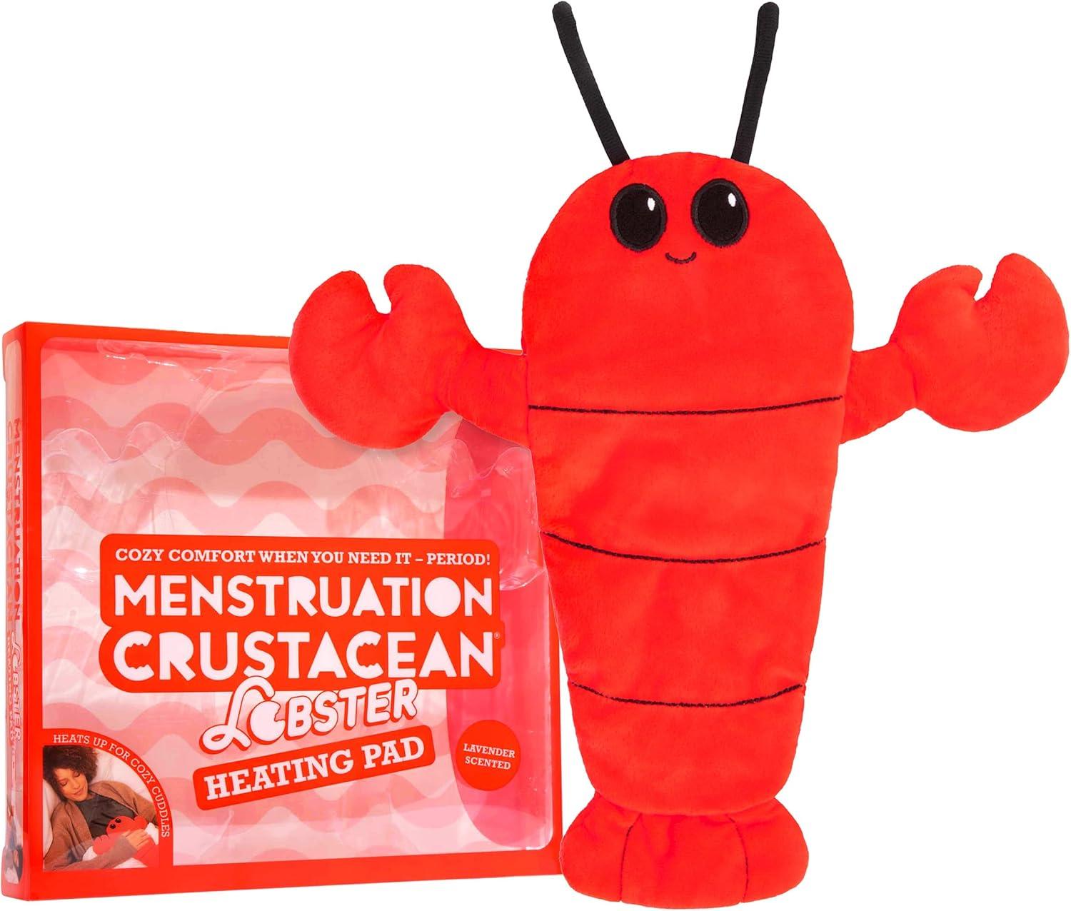Menstrual vs. Crustacean: Cute Lavender Heated Pad Showdowntested!