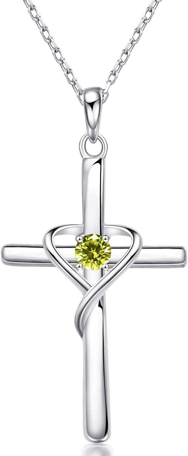 Versus Silver vs Gold: Cross CZ Birthstone Necklaces Compared!