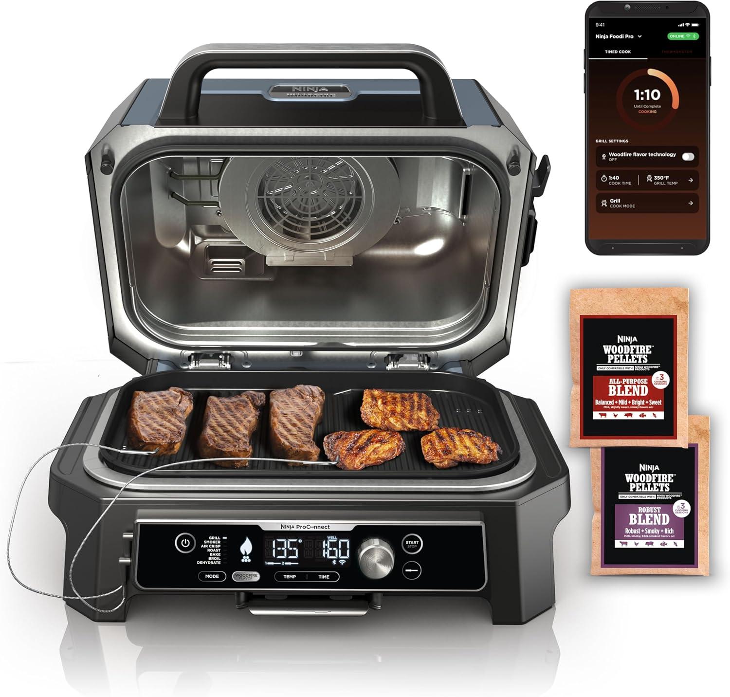 Ninja Grill Showdown: Bluetooth, Air Fryer, Smoker Compared in 2024... Best Pick for Outdoor Living!