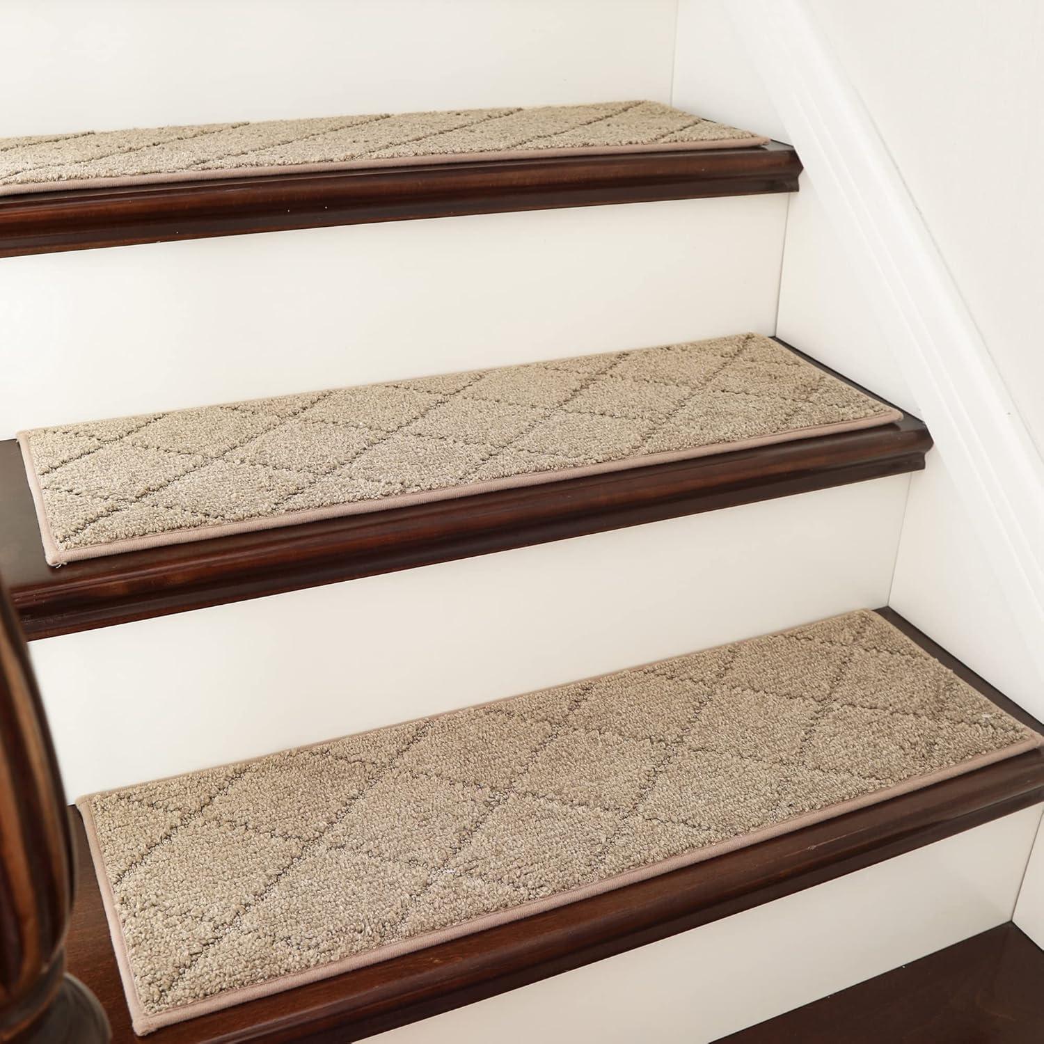 TPE-Backed stair rugs... Non-slip tested, kid-proof runner showdown