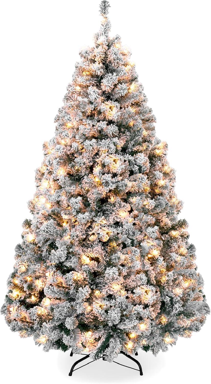 Best Compared Pre-Lit Flocked Pine... Easy-Assemble Christmas Tree Showdown
