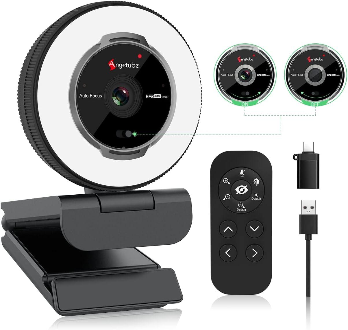 Webcam Showdown: Tested 1080P With 5X Zoom, privacy cover meets ring light…