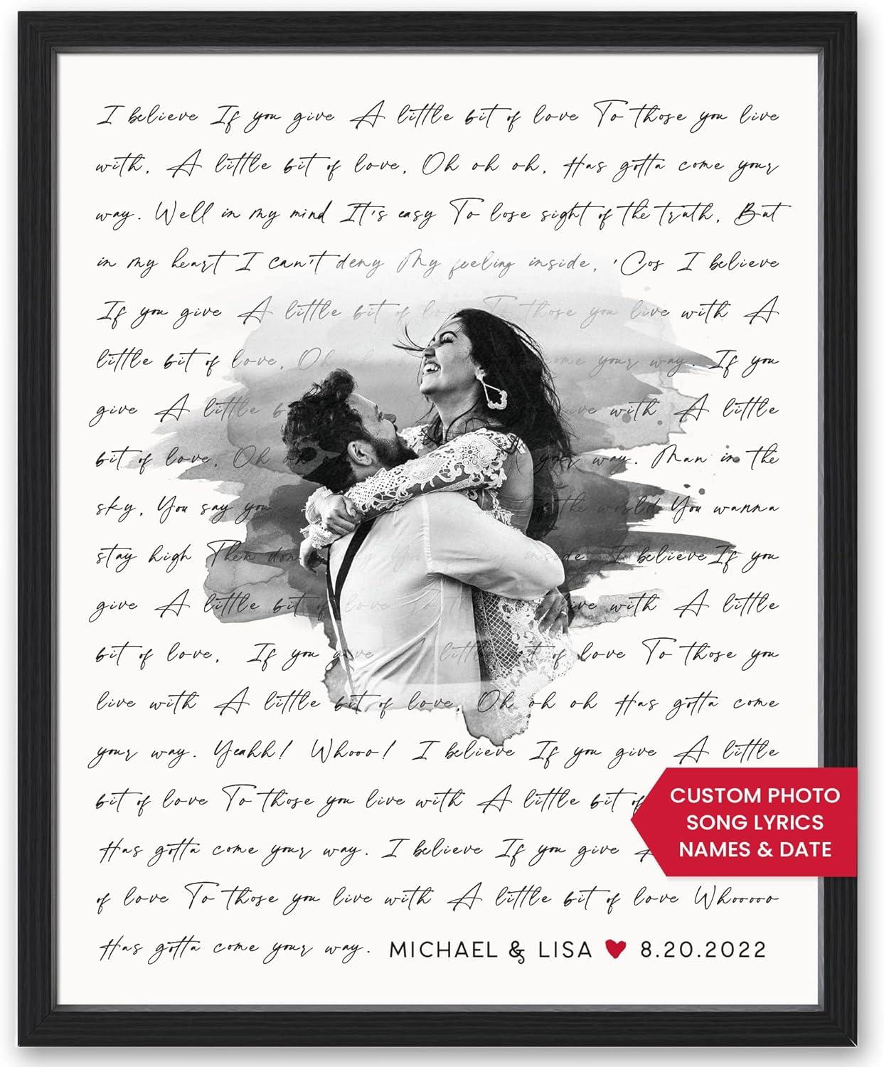 Personalized Lyrics Art Tested: Custom Wedding Photo Solution vs. Standard Gifts…
