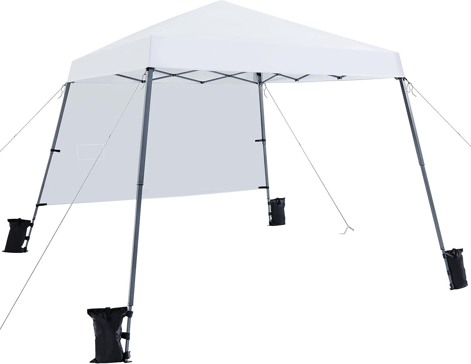 Compact Shelter Versus Backpack: Canopy Tested For Portability... White Top, Slant Leg Win