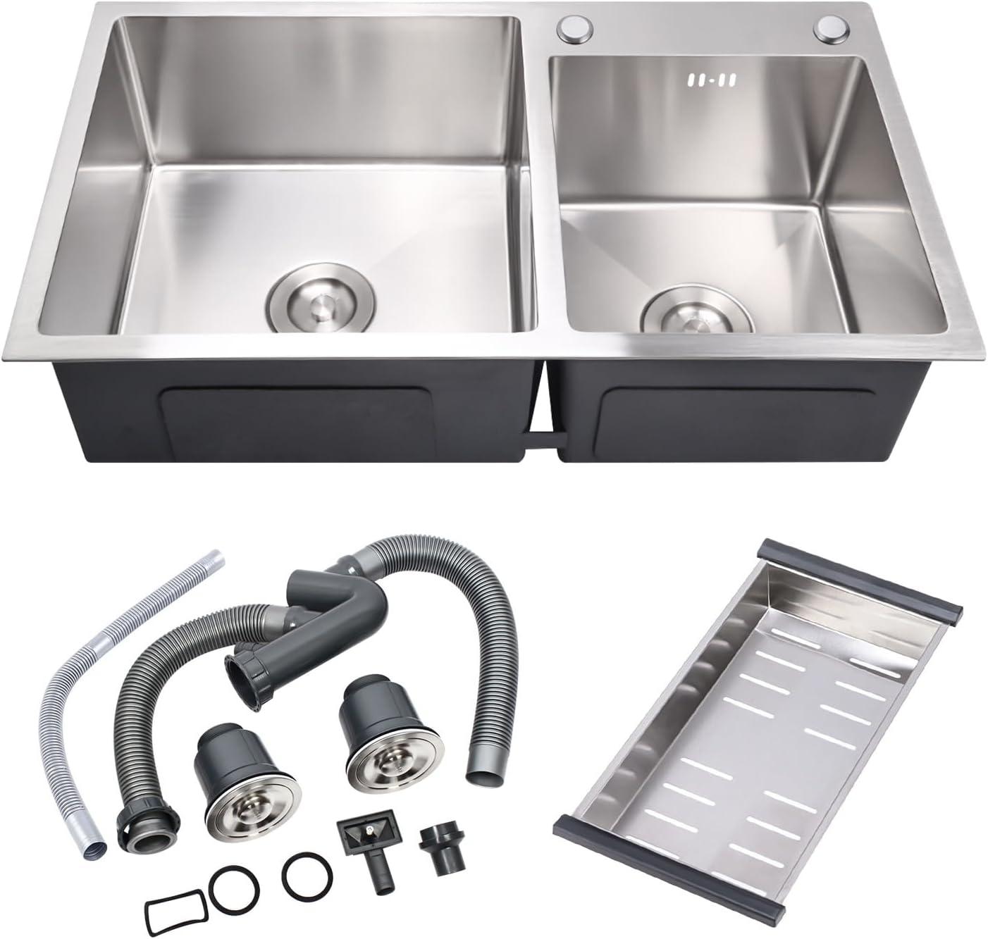 Drop-In Sink Comparison: Surprising Nano-Coated Brilliance...Top Mount Magic Meets Trendy Style!