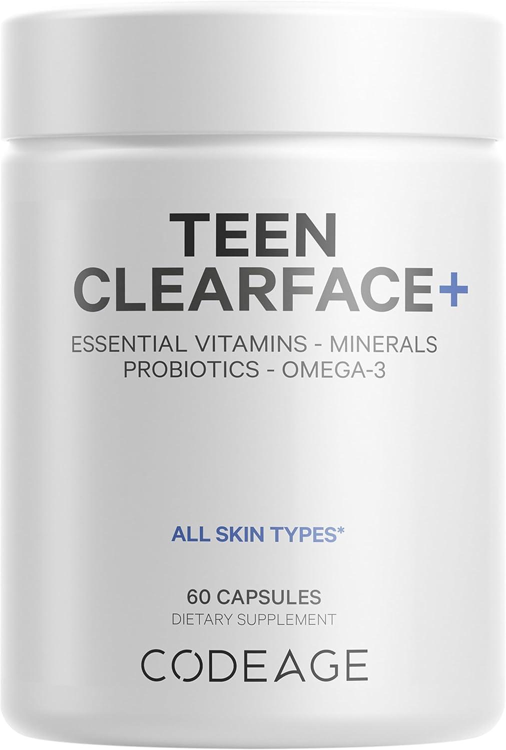Clear Skin Versus Tested Supplements: Teen pores, spots, (no joke!) vs. Vitamins A, D3, Omega-3... 60 Capsule showdown!