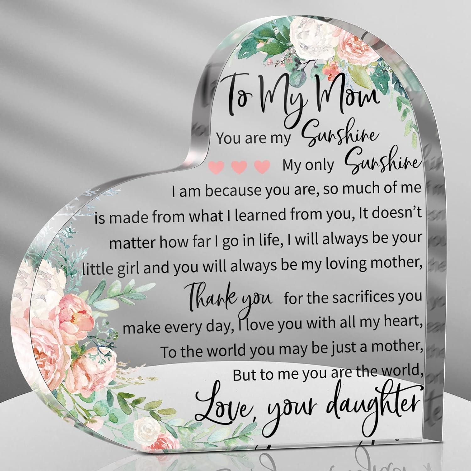 Mothers Day Tested Gift Showdown: Acrylic Plaque’s Heart Witty Insight... vs Trendy Choices