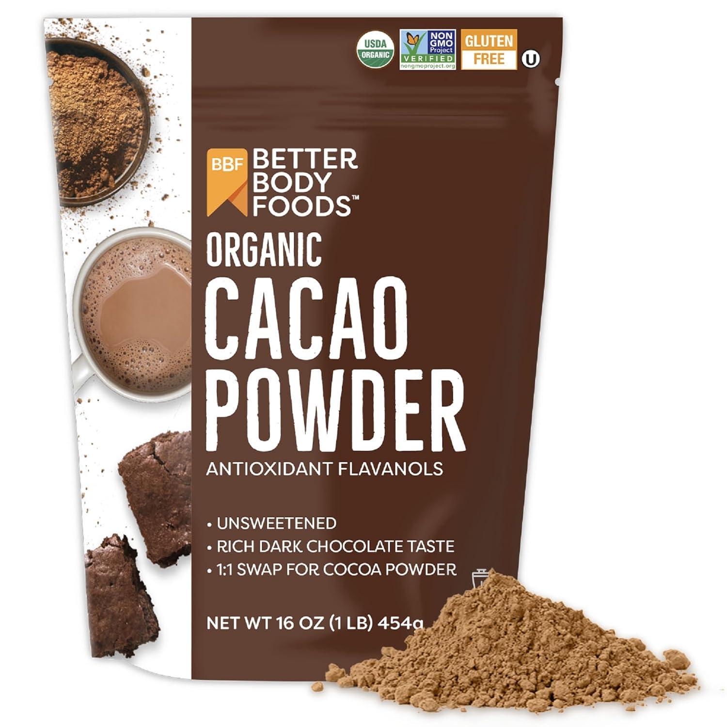 BetterBody Cacao vs. Non-GMO: Tested Rich Taste, Gluten-Free… Surprising Power!