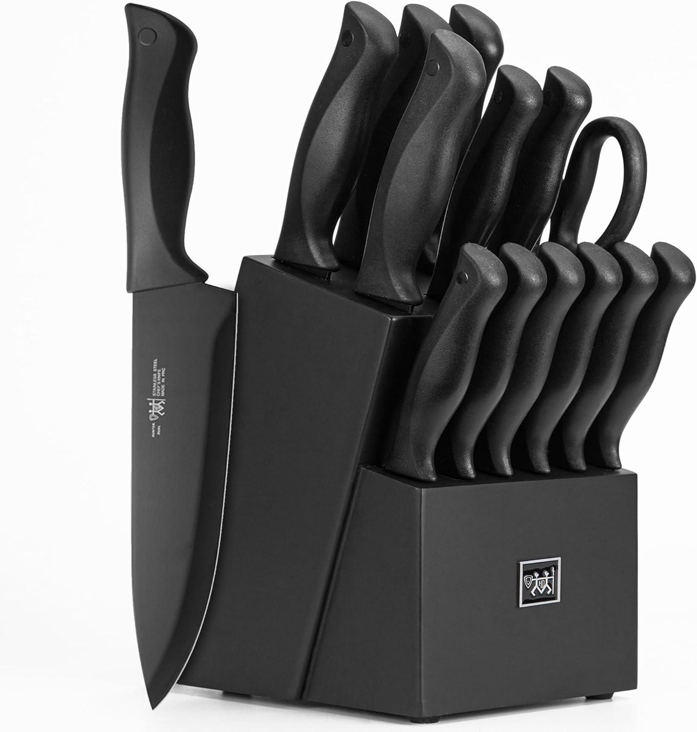 Kitchen Knife Showdown: Self-Sharpening Tested for 2024 Efficiency - Anti-Slip Handle