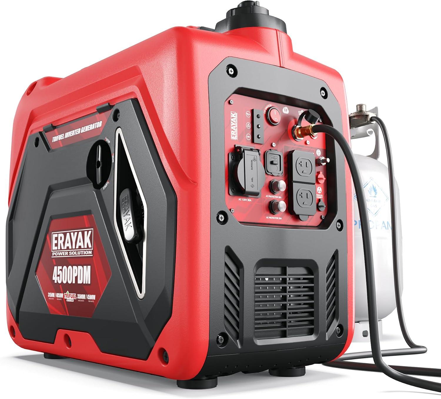 ERAYAK 4500W Dual-Fuel Generator Tested: CO Sensor... Surprising Safe Choice for Campers?