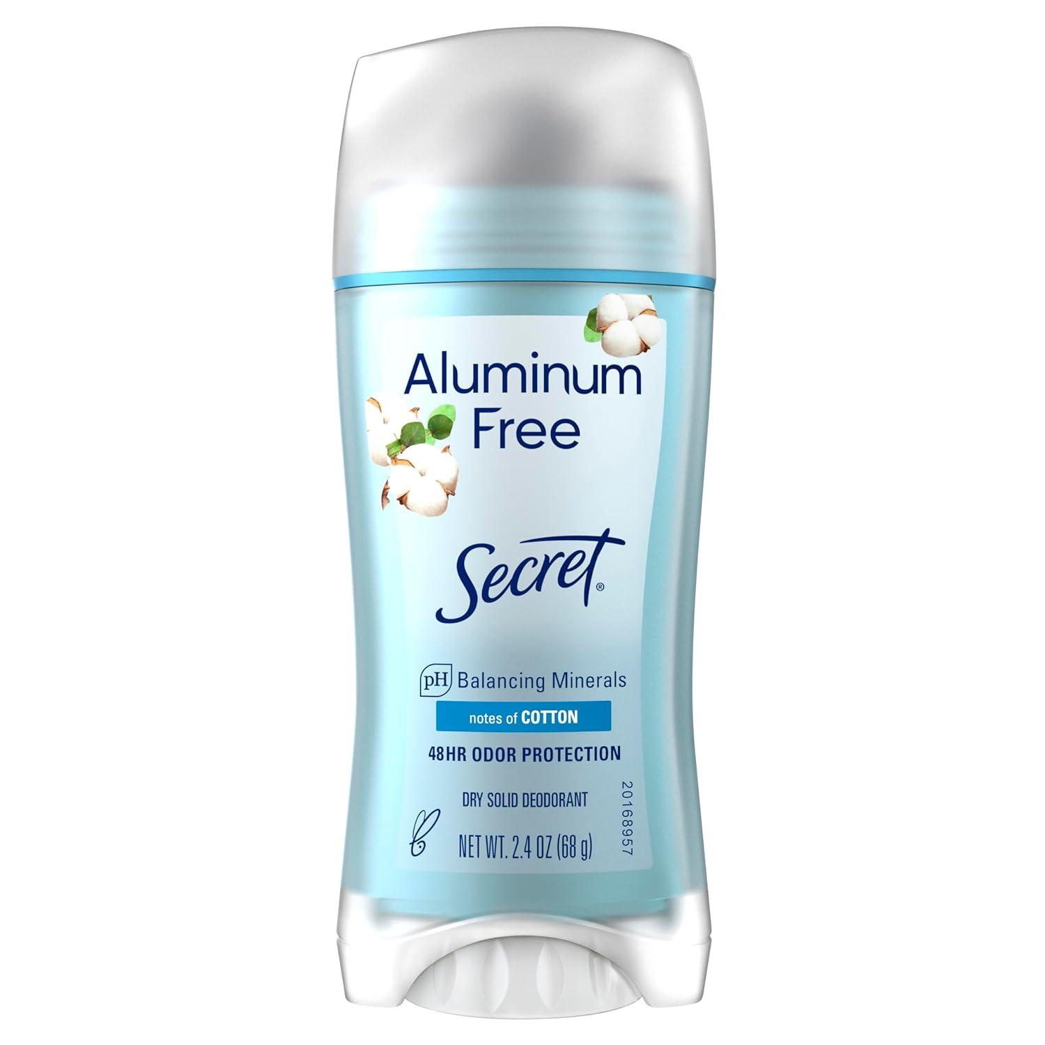 Secret vs. Standard Deodorant: 48hr Protection & Cotton Scent Tested for Sensitive Skin