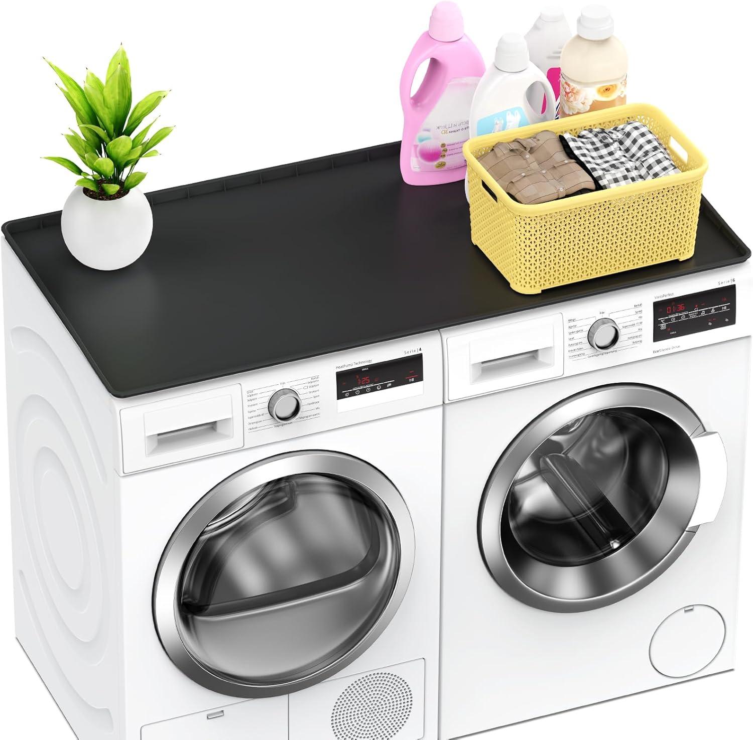 Showdown: 54" Washer Dryer Top vs. Non-Slip Waterproof Mat - Space-Saving Surprise