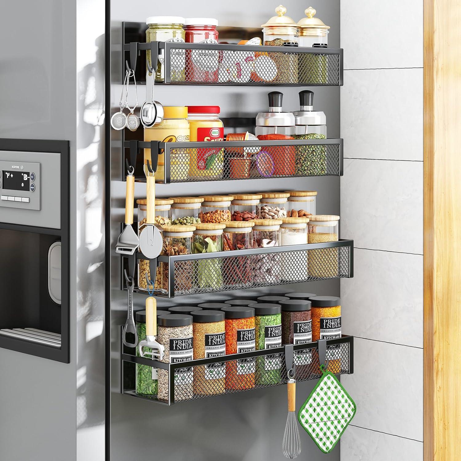 Surprising Kitchen Storage: Magnetic Shelf Tested for 11 lbs