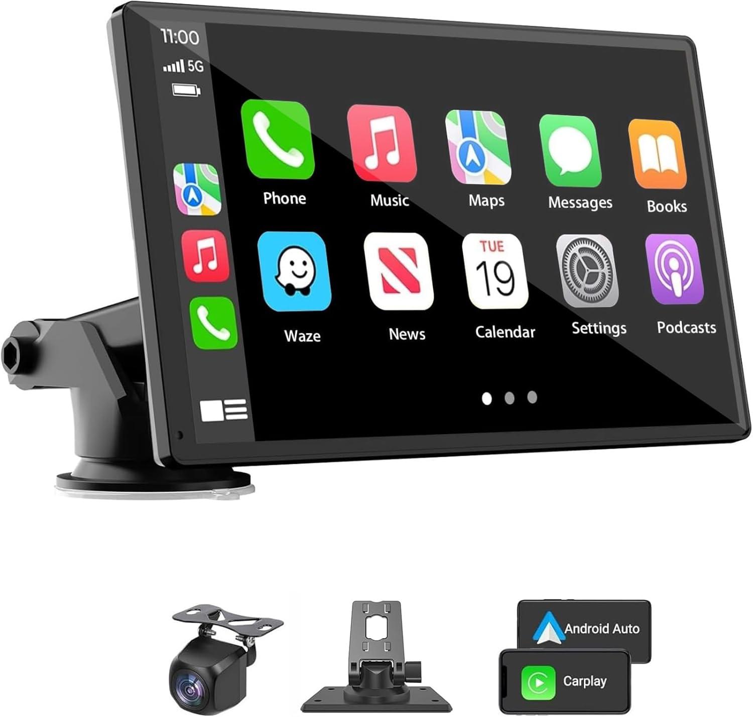 7" Touchscreen, Backup Cam, Voice Control: Surprising Showdown of 2023's Portable Carplay Stereo