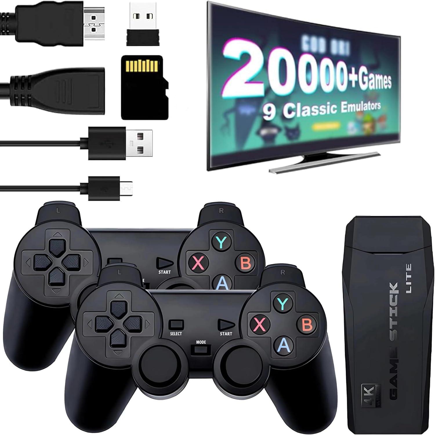 Retro Game Console Showdown: 9 Emulators, 4K Output, 2 Controllers (64G)