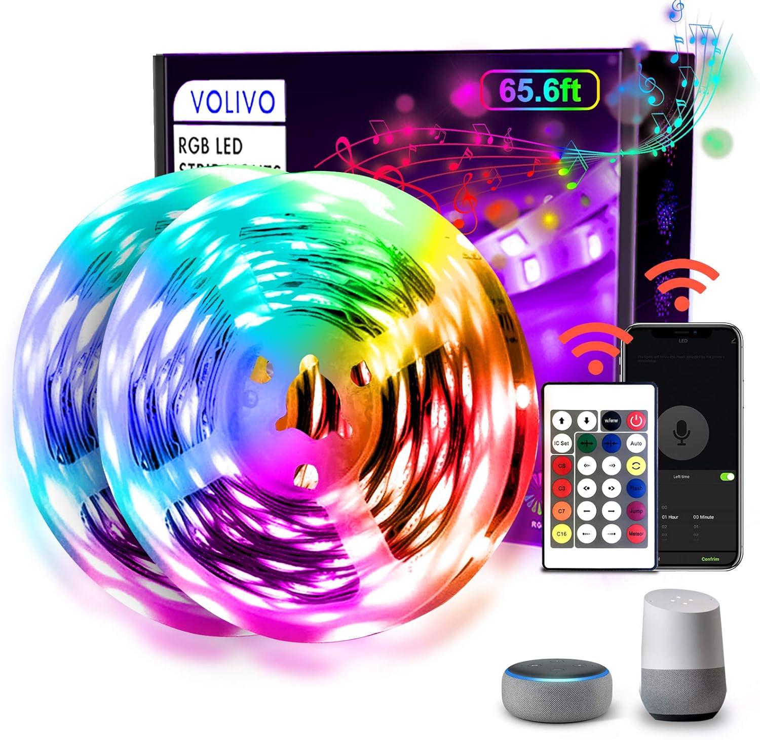 Smart Home Showdown: 65.6 FT vs 60 FT LED Strips