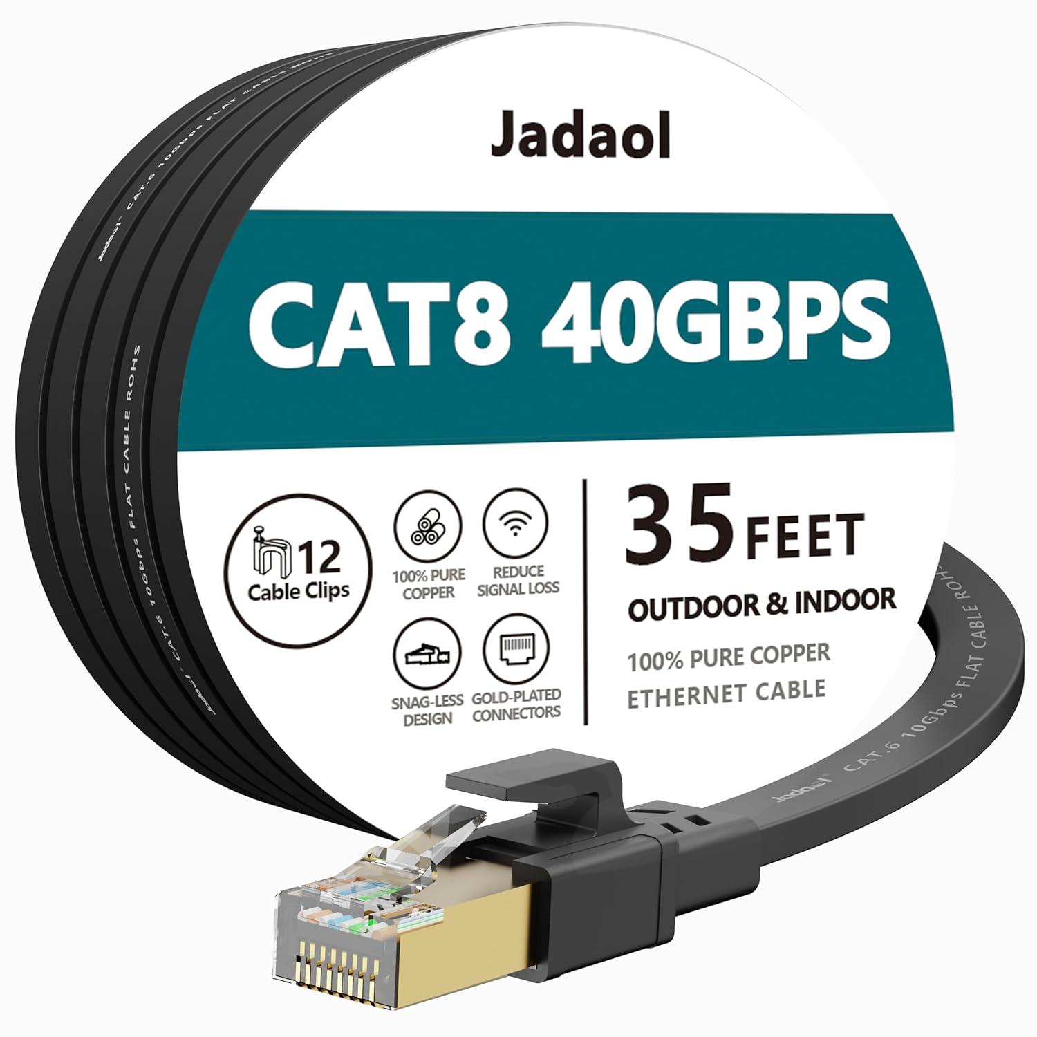 UV Resistant Cat8 Cable Tested: 35FT Heavy Duty for Gaming's Seasonal Surge