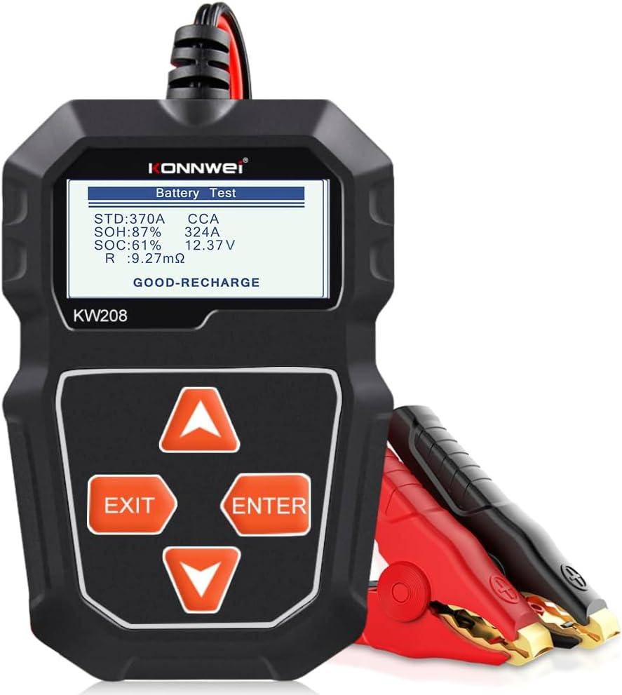 KONNWEI KW208 vs Other Automotive Battery Testers: 2000 CCA, Multi-Vehicle, Digital Accuracy-Tested?