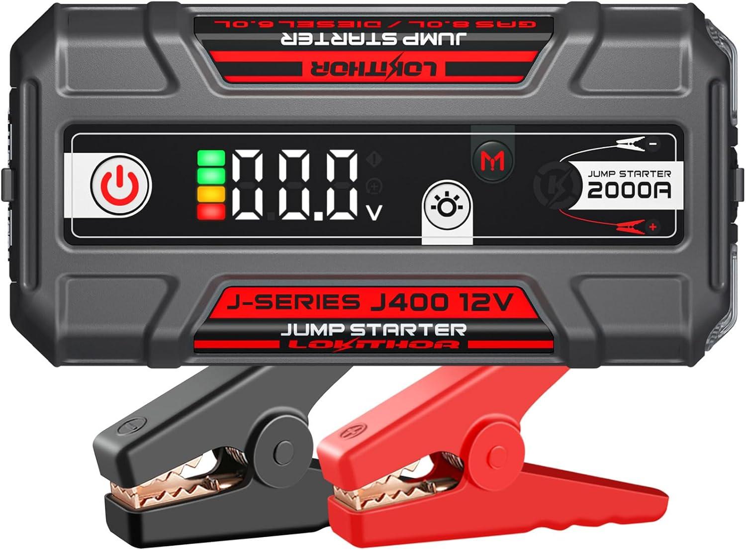 J400 ConnectMax Tech vs. Lithium Jump Box: 2000A Tested on 8L & 6L Engines?