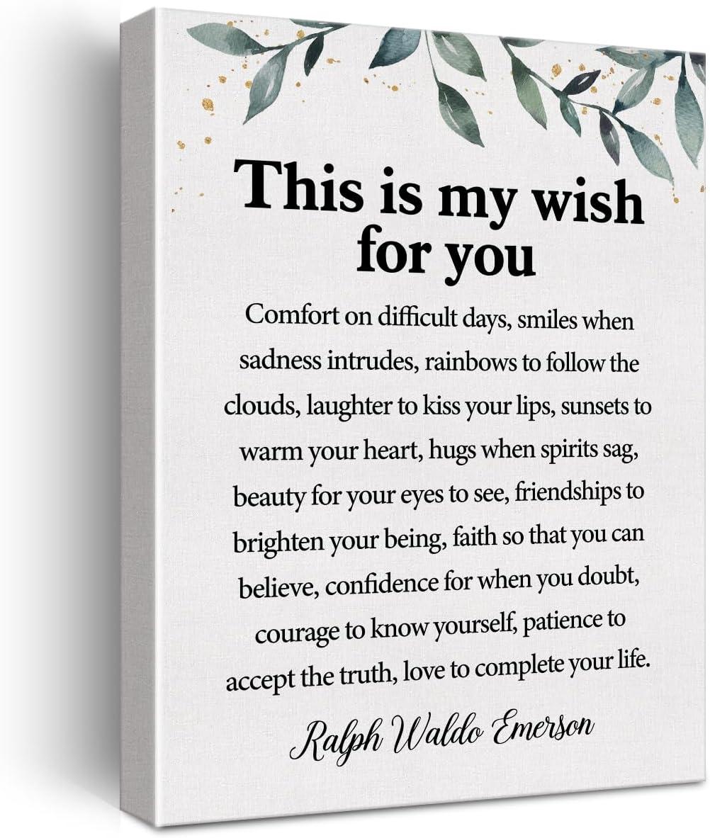 Creative vs. Neutral: Framed Emerson Quote Canvas for Modern Home Office Decor Showdown