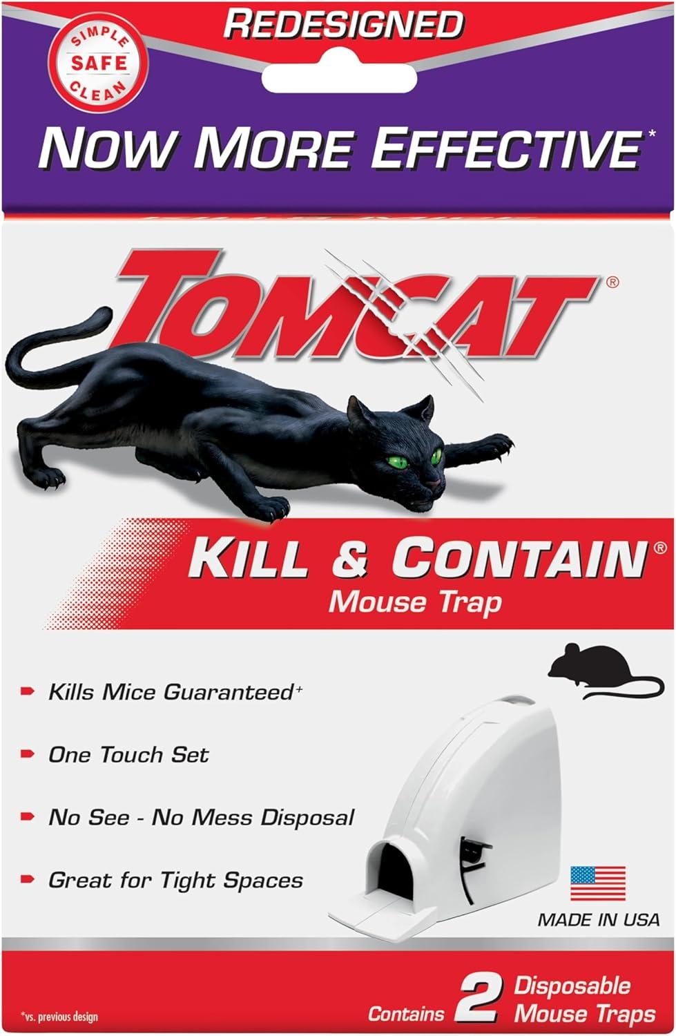 Tomcat's Kill & Contain Mouse Trap Showdown: 2 Traps vs No-Mess Design, Tested for Quiet Efficiency?