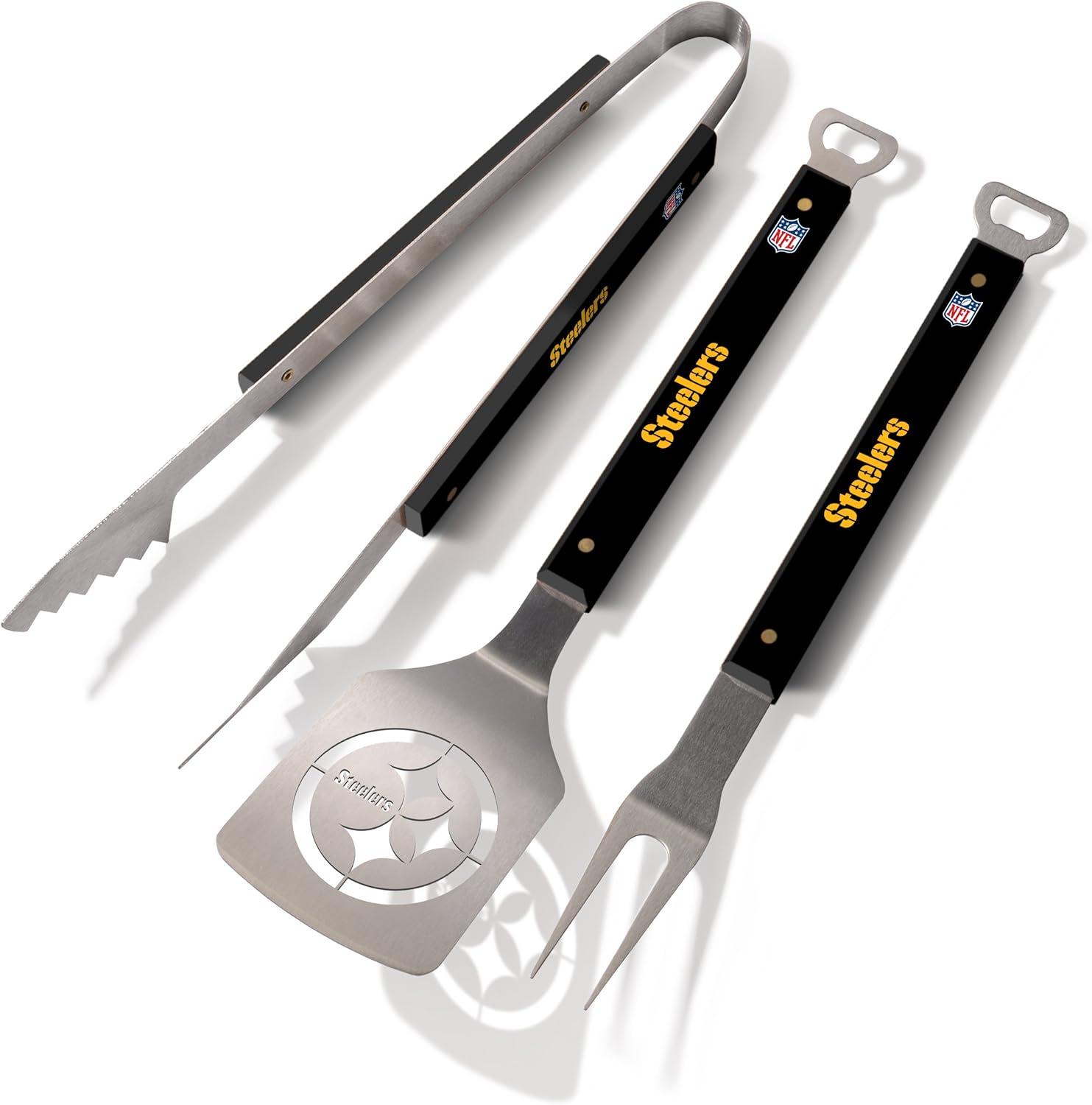 NFL BBQ Showdown: Non-Stick Grate, Built-In Thermometer, & Tailgating Ready
