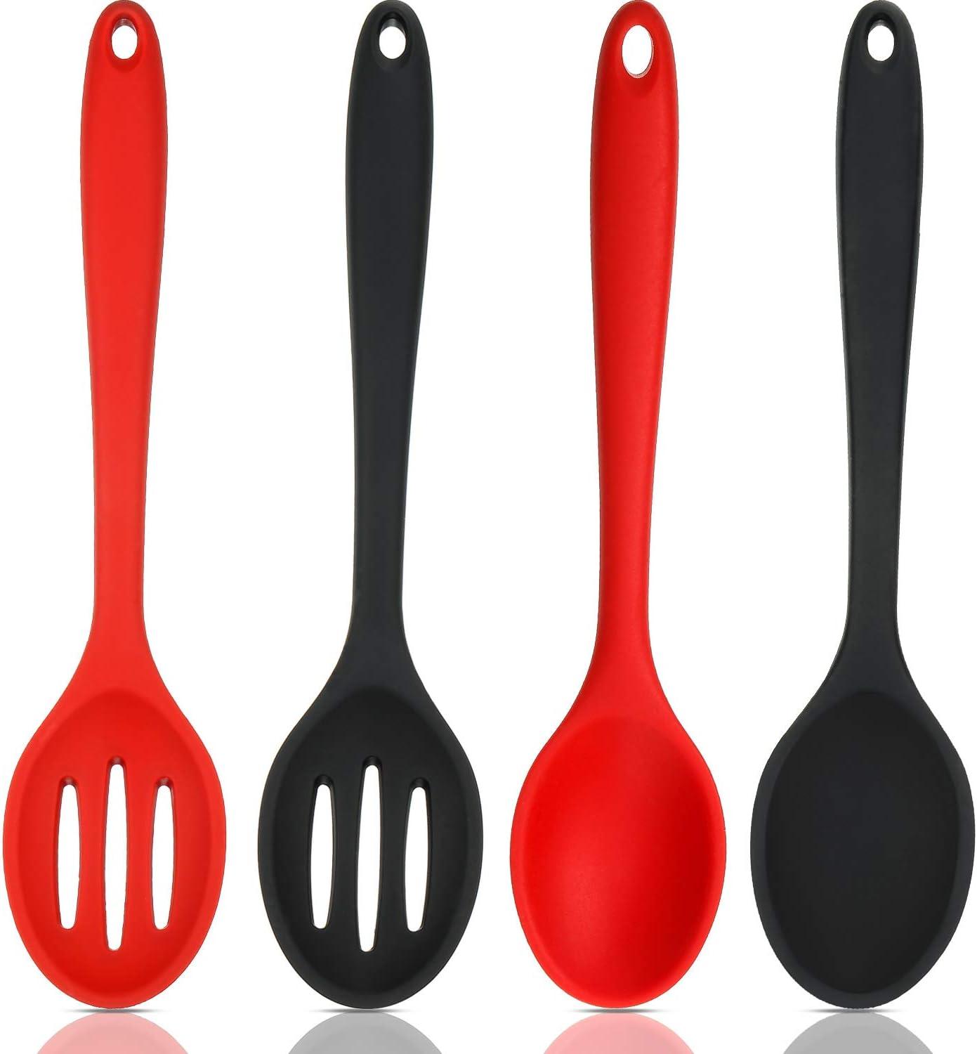 Boao 4-Pcs Nonstick Heat Resistant Set: Surprising Dishwasher Safe Spoons for Kitchen Cooking