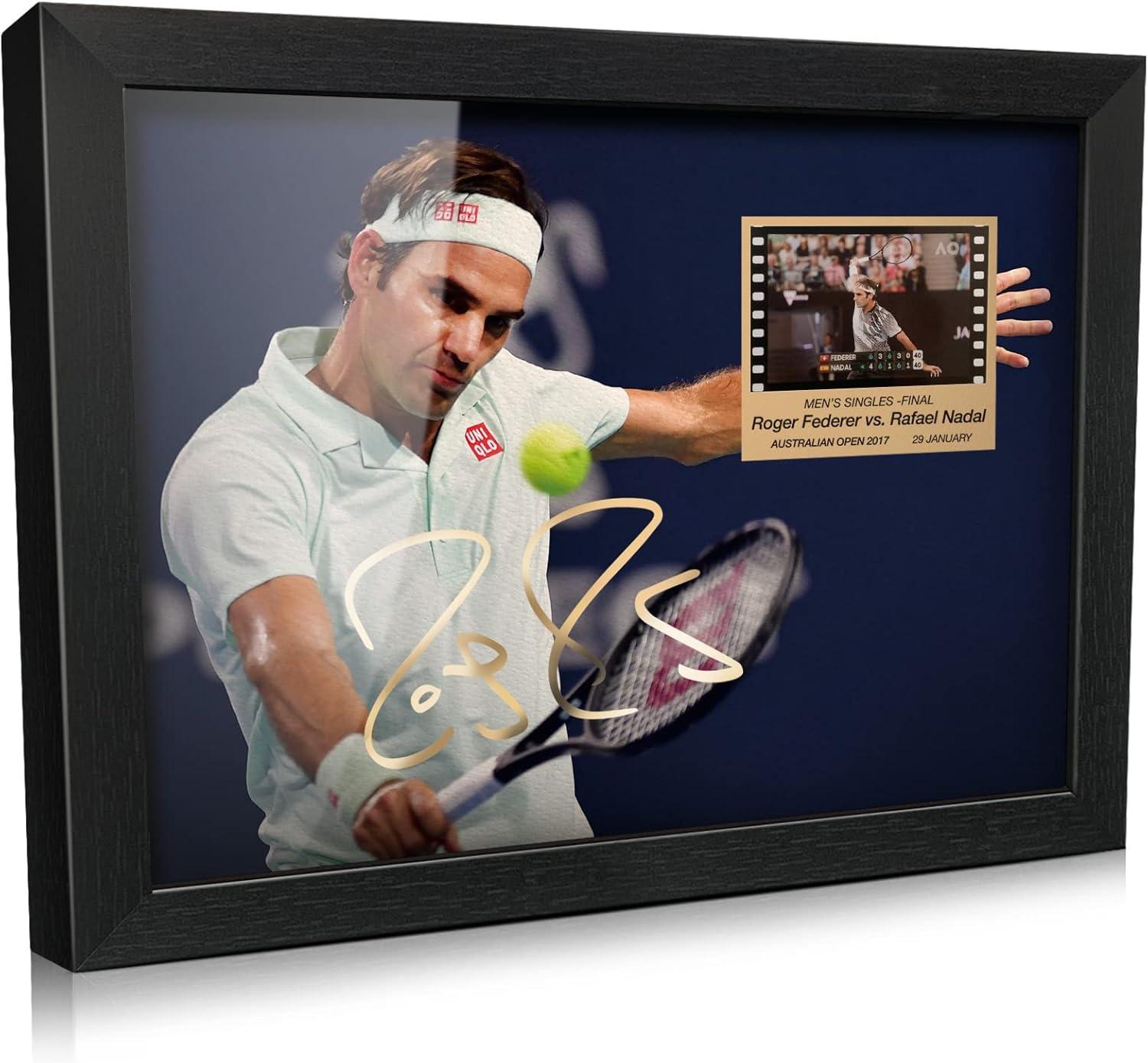 ORIMAMI Tennis Gifts vs. Federer's Signed Film Display Art: Tested Collector's Choice
