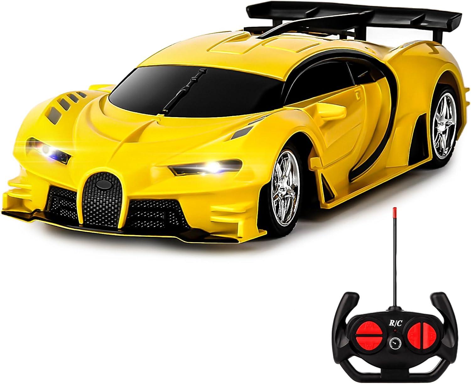 Showdown: Rechargeable Power vs. Yellow Racing Drift - Kids' High-Speed RC Car Tested!