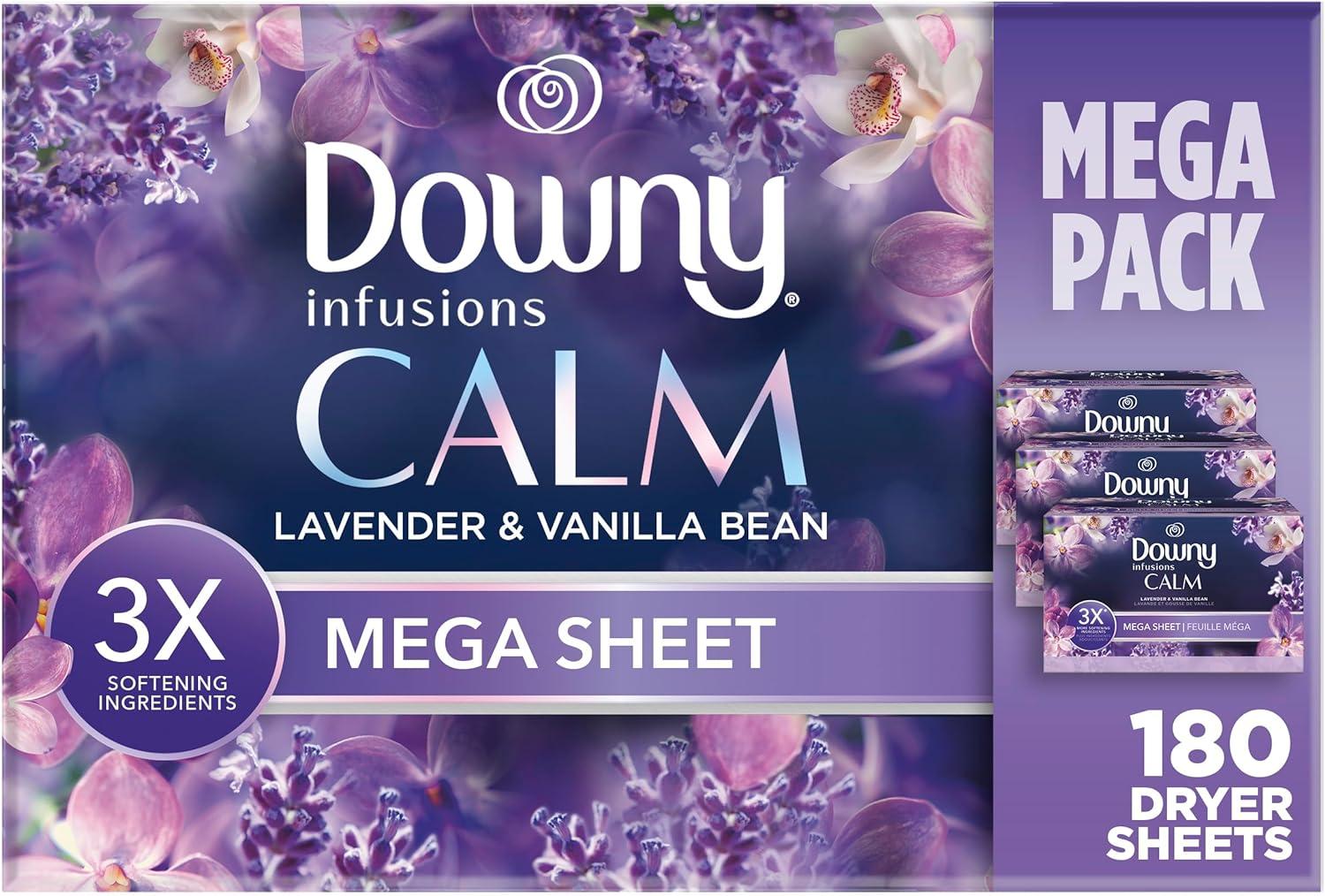 Vanilla Bean & CALM Aromas... 2024 Laundry Showdown: Mega Dryer Sheets Tested for Softness & Smart Use
