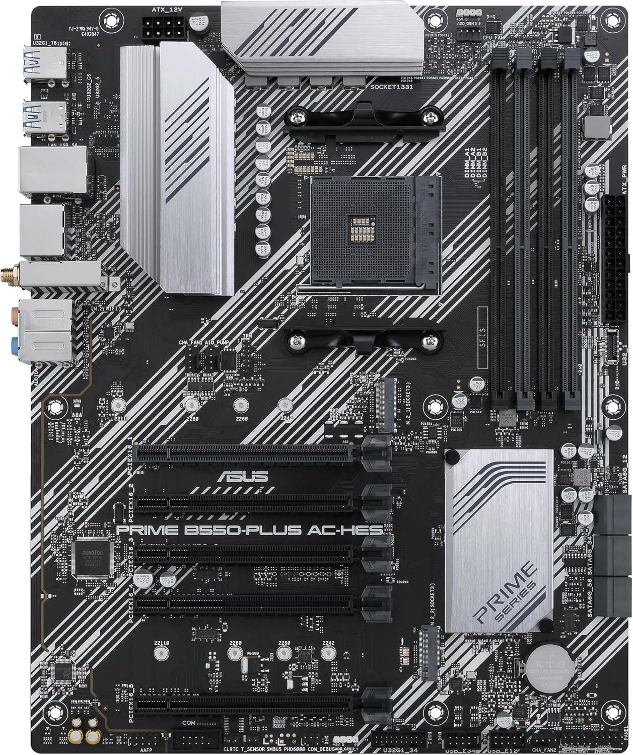 ASUS Prime B550-PLUS Motherboard: Surprising PCIe4.0 & Dual M.2 Tested for 2024 Builds
