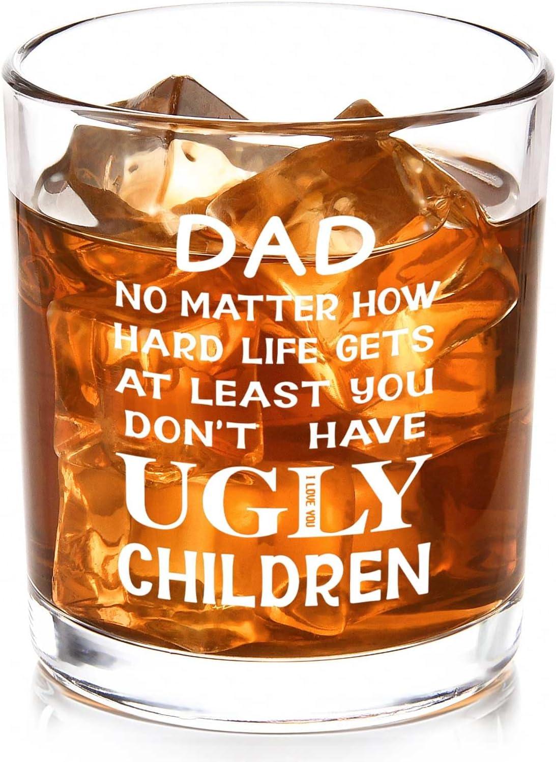 Futtumy Dad Gifts Showdown: 10-Oz Whiskey Glass vs. Ugly Children Joke (Seasonal Tested)