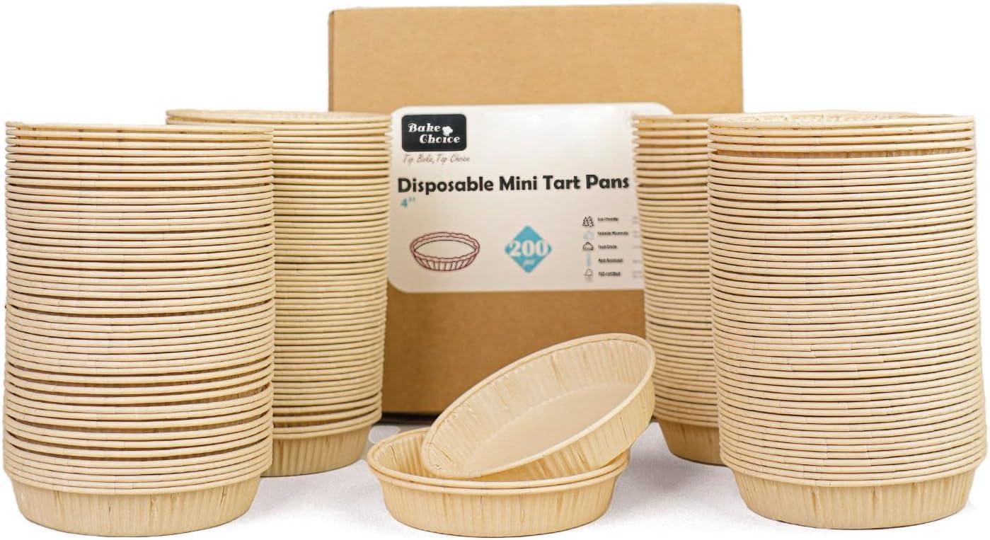 Baking Showdown: 200pcs Disposable Pans vs. 4-Inch Non-Stick Tins-Tested for Batch Baking