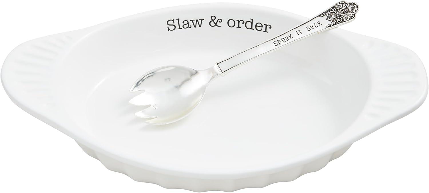 Mud Pie Cole Slaw Bowl Set Showdown: 10" Dish & 8.5" Spork - Surprising Eco Hack