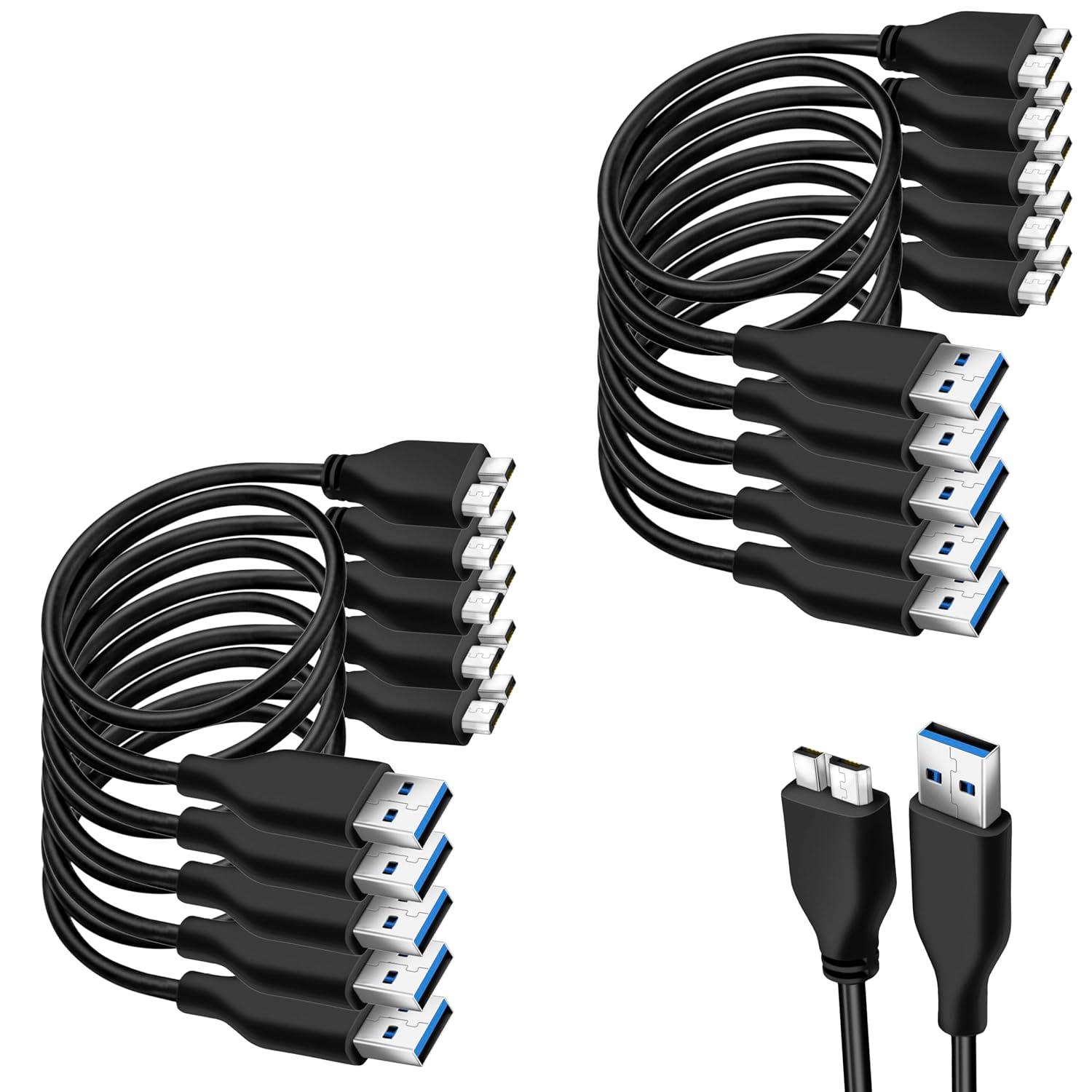 SaiTech 45CM USB 3.0 Cable (A to Micro B): Surprising Efficiency Tested for Portable Storage