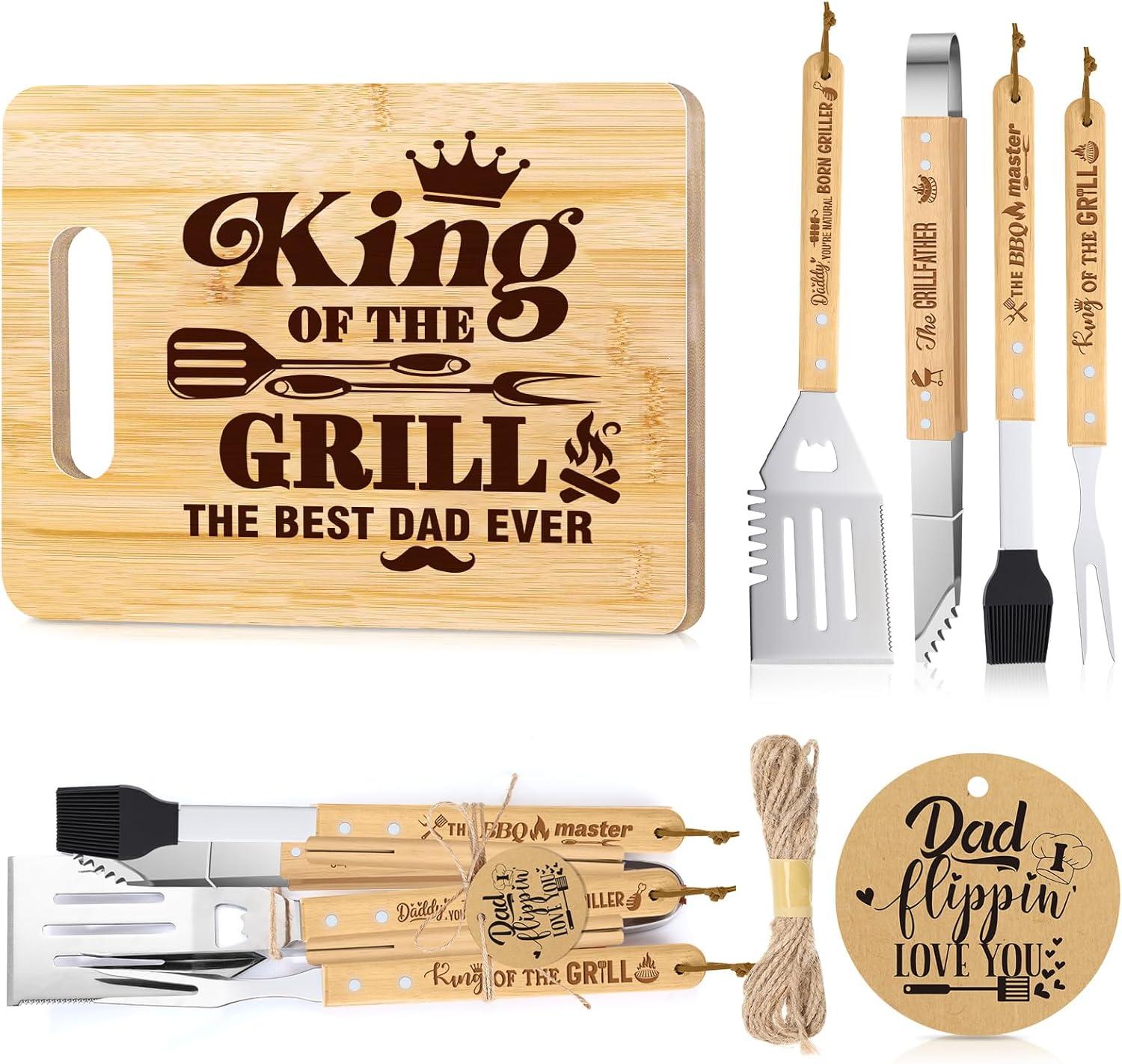Honeydak BBQ Gift Set (Engraved Board) vs. Tools (Stainless Steel)… Dad's Surprising Grilling Choice