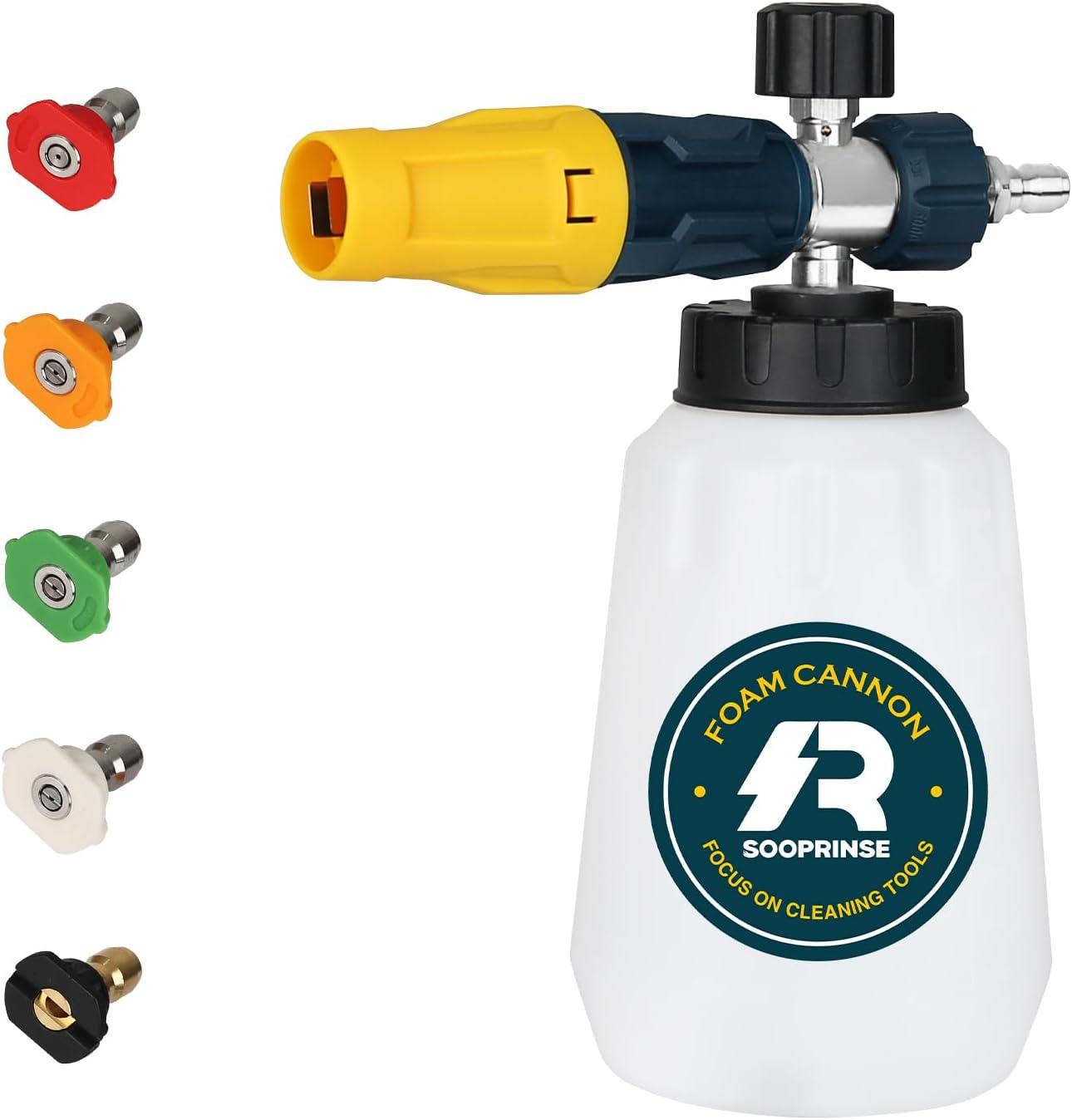 Surprising Foam Cannon Showdown: 5 Nozzle Tips, 2030 PSI, 1L Tank Tested for 2024 Trends