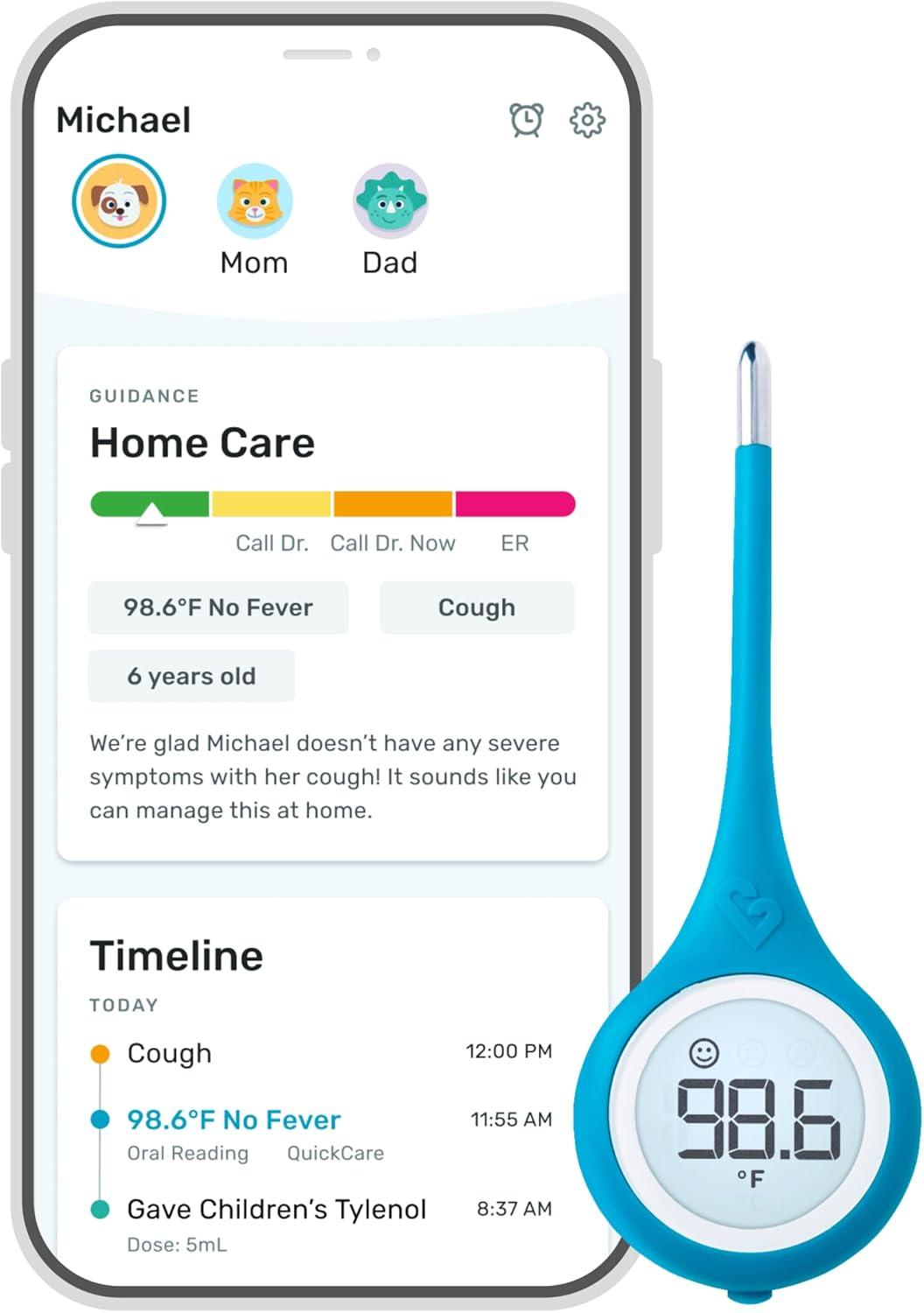 Kinsa Smart Fever Thermometer Tested: Fast, FDA Cleared, and Kid-Friendly... Versus Traditional in Home Health