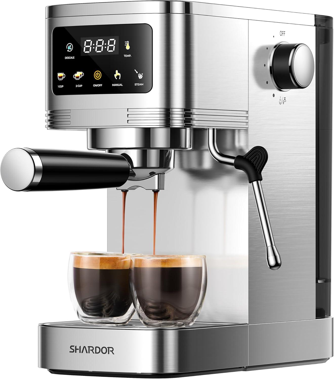 Surprising Insight: SHARDOR Espresso Machine's Eco-Friendly Design Reduces Virgin Material Use (No Need for Descaling!)