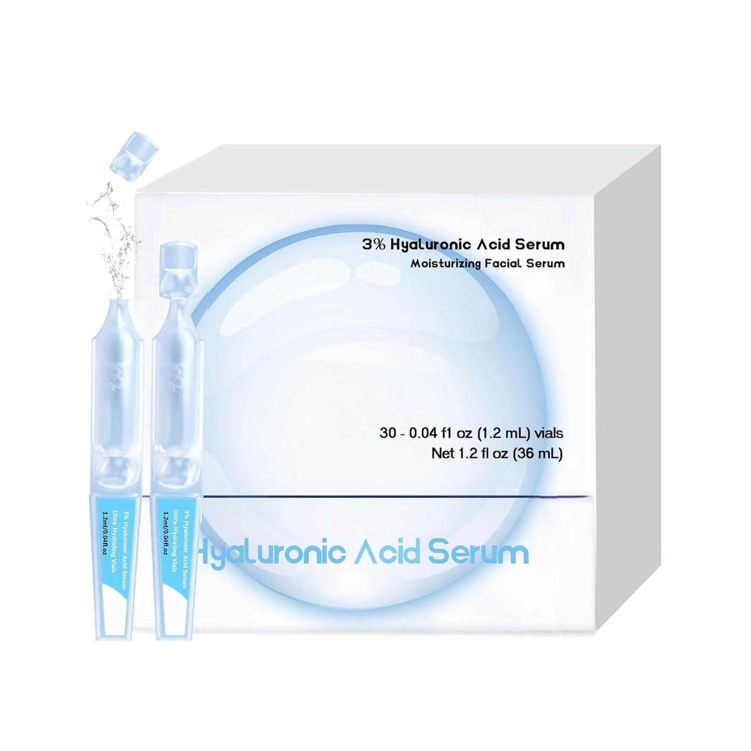 Hyaluronic Acid Showdown: 30-Piece Ultra-Hydrating Vials... Single-Use Tubes vs. Nature-Perfected (Eco-Conscious)?