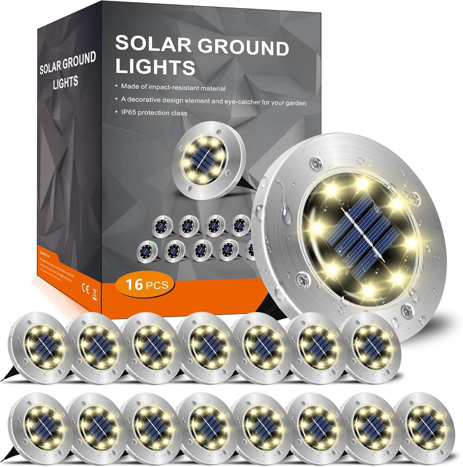 Surprising Showdown: 16-Pack Waterproof Solar Lights' Outdoor Use Tested