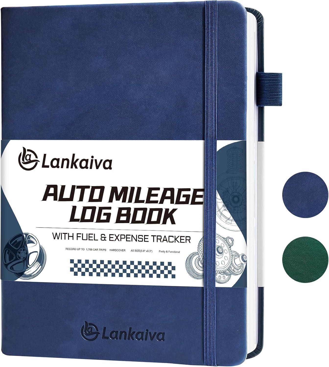 Auto Mileage Log Book: Surprising Tax Insight with 1732 Entries, Eco-Leather
