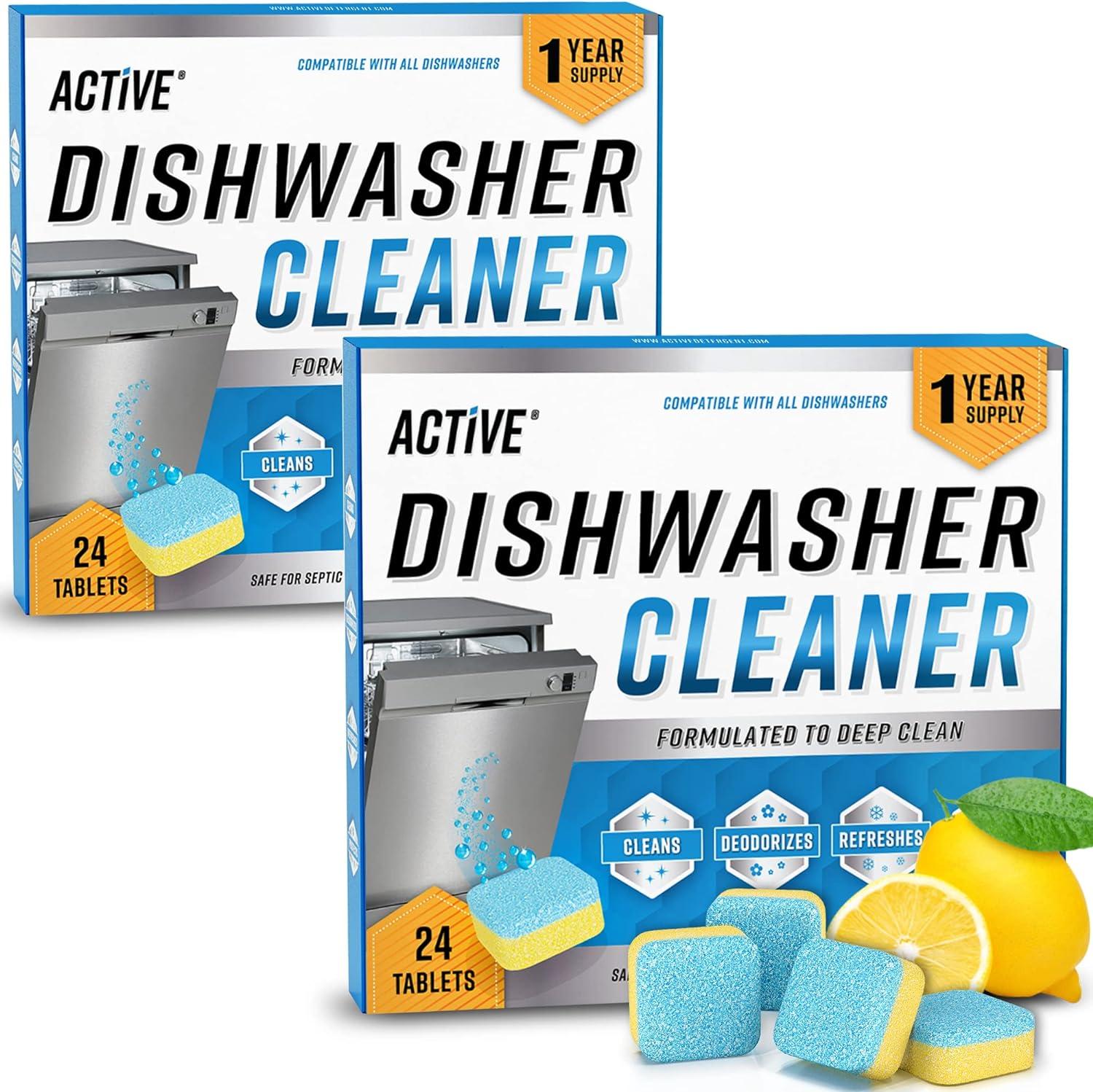 Dishwasher Cleaner Tested: 48-Pack Natural Limescale Remover (Septic Safe) for Heavy Duty Descaling