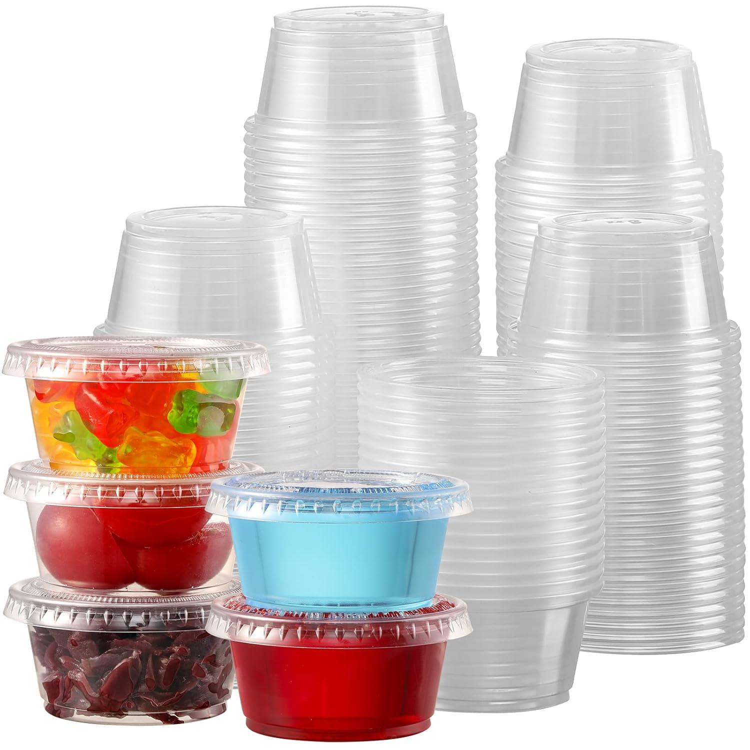 VITEVER 130 Showdown: 2-Oz Jello Shots, Sealed Lids, Stackable Design, Salad Dressing