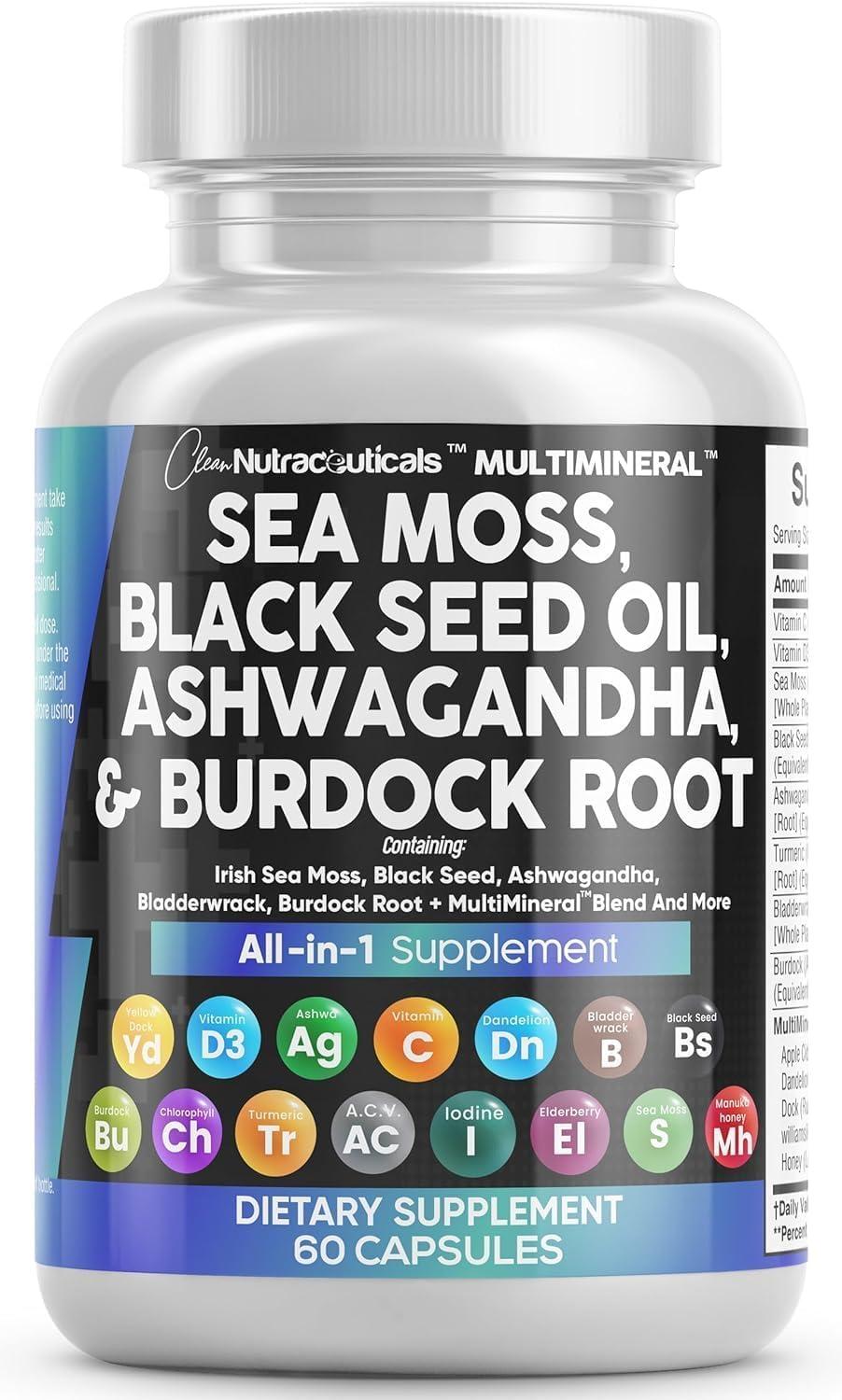 Versusросовершенном Sea Moss Black Seed Oil Blends