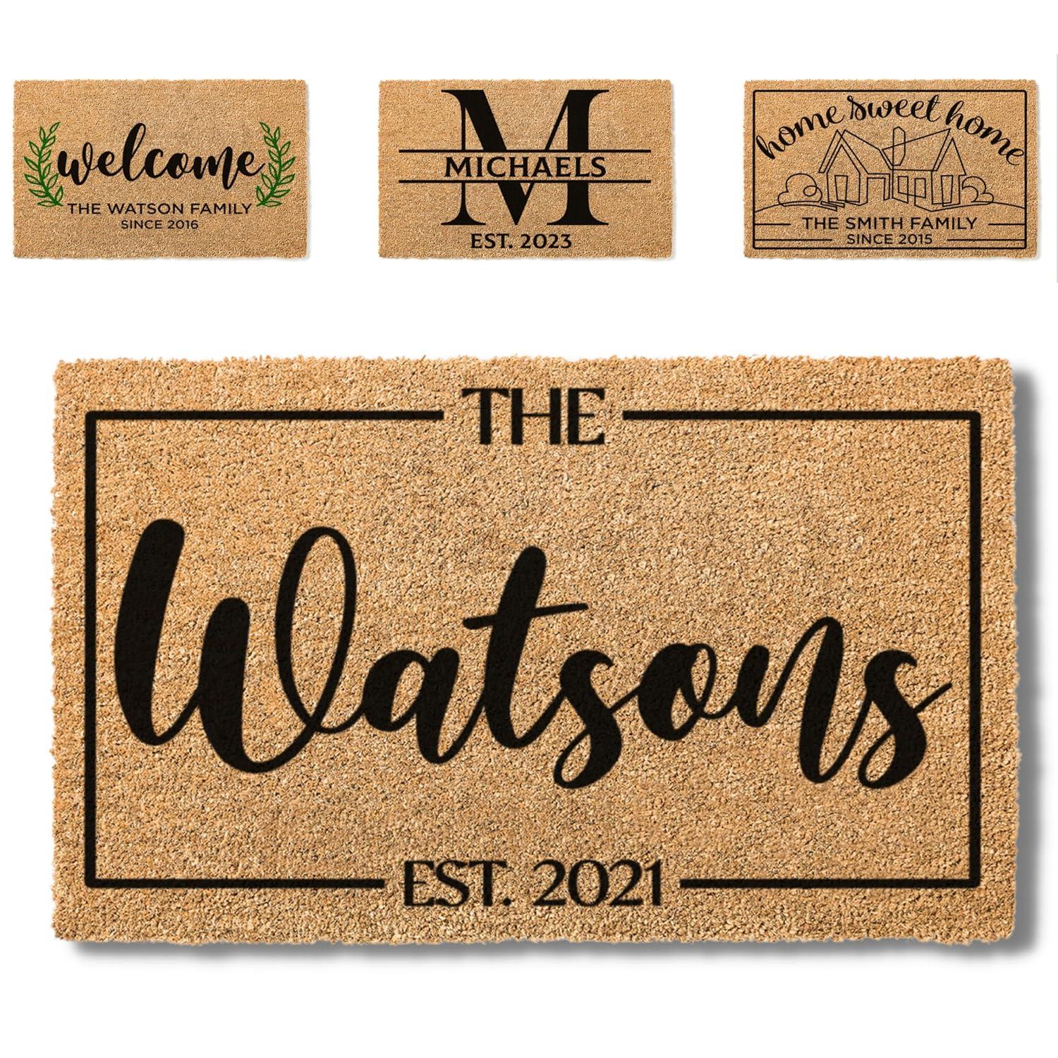 Custom-Name Door Mat: Compared in 3 Sizes, Tested for All Seasons, Front Door Essential...Choose Yours!