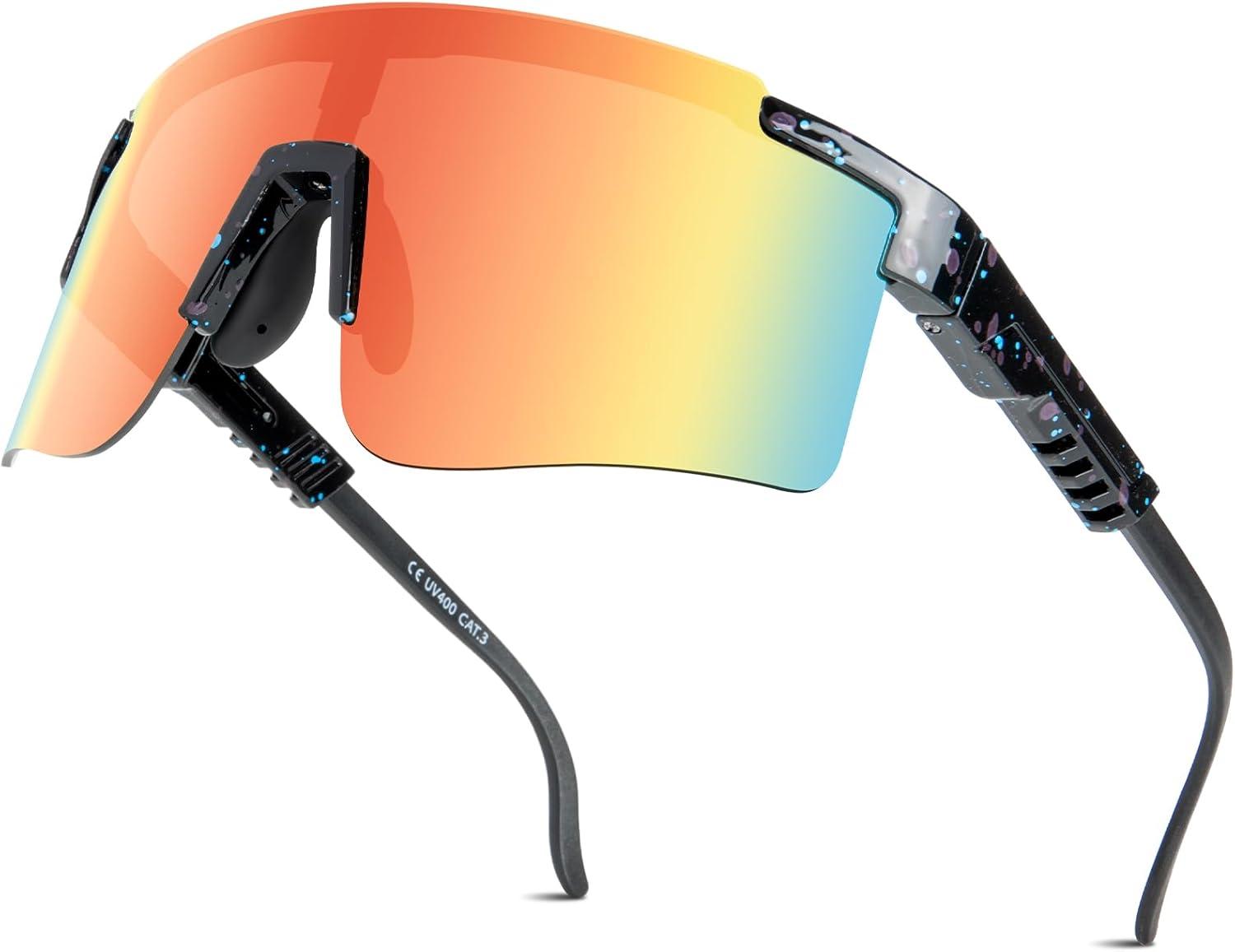 Wraparound Sunglasses With Side Shields, Tested For Full Eye Protection