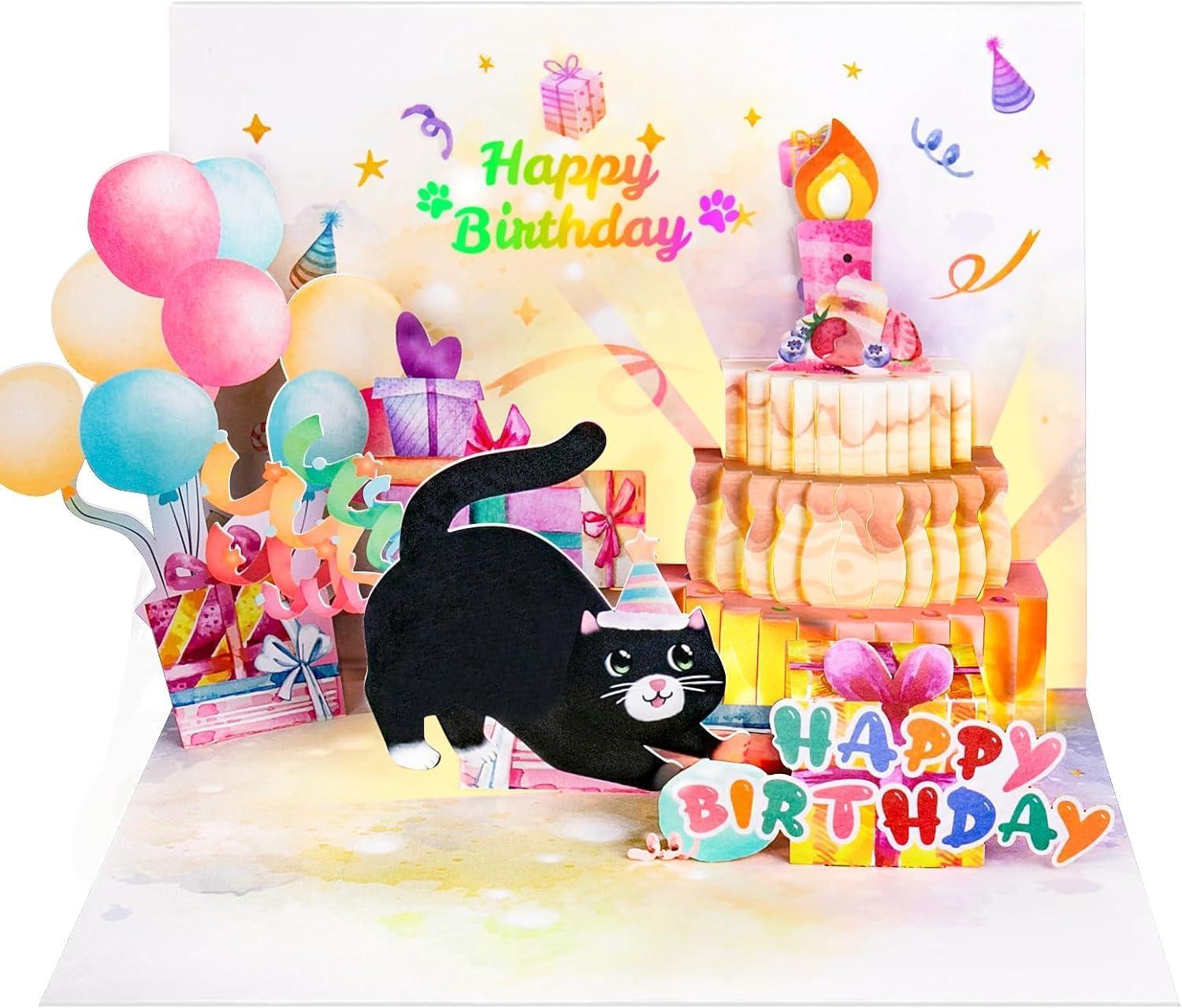 Funny Cat Card Tested Versus Blowable Candle Trending Birthday Gifts
