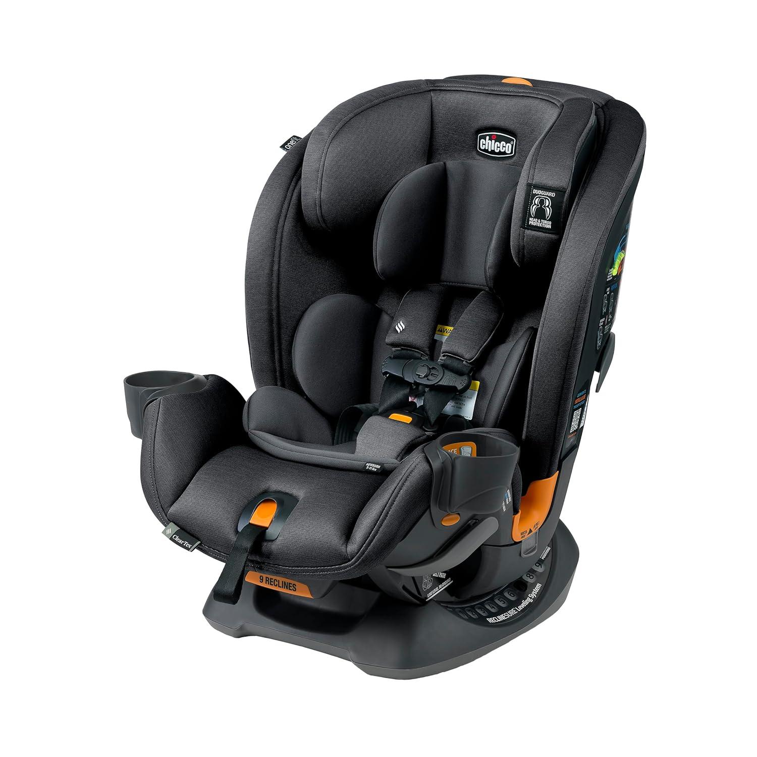 Chicco OneFit ClearTex Convertible, Slim Design, Rear-Facing, Boosted, Tested, All-In-One Versus Buying Hazards